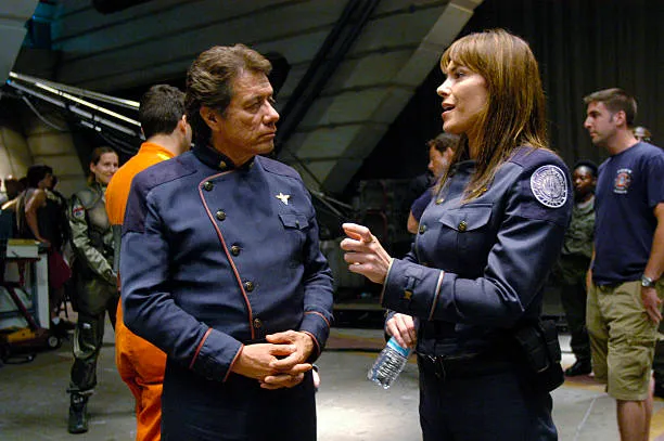 Admiral Helena and Adama