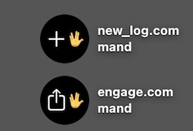 App icons for new log and engage files